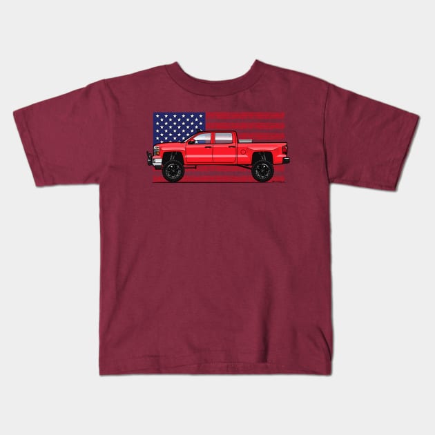 Red Off-Road 2014-2015 Kids T-Shirt by JRCustoms44